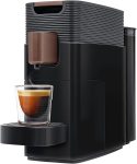 Single Serve Coffee, Espresso & Milk Machine (Black/Copper) | Compact Capsule System | Duo Pressure Brewing