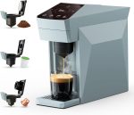 3-in-1 Single Serve Coffee Maker, Compatible with ,  OriginalLine Capsules & Ground Coffee, 19 Bar Espresso Machine, 1400W Fast Brew in 1 Min, Compact for Home and Office, Gray